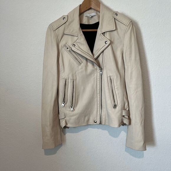 IRO Jackets & Blazers - IRO Han Lamb Leather Motorcycle Zip-Up Jacket Women's Size 40 US 8